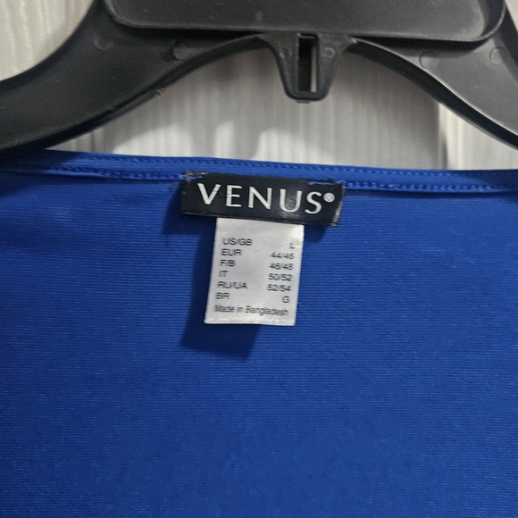 VENUS Women's Blue Wrap Top Bodysuit - Picture 4 of 4